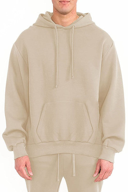 Mens Solid Tech Fleece Hoodie